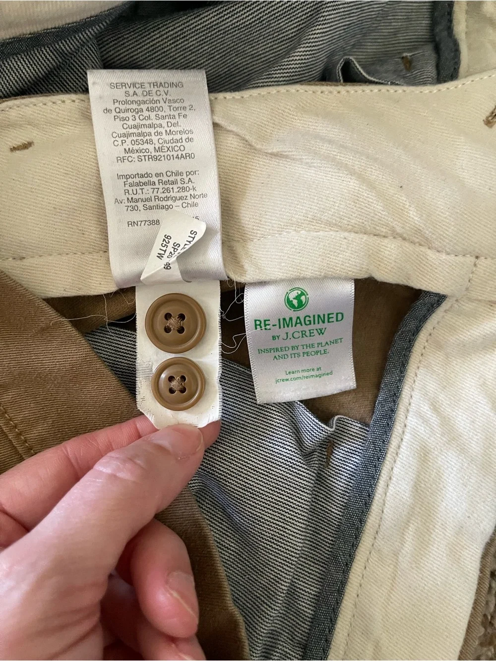 J.Crew 484 Slim Stretch Chino Pants Mens Size 30x32 Khaki Casual Everyday‎