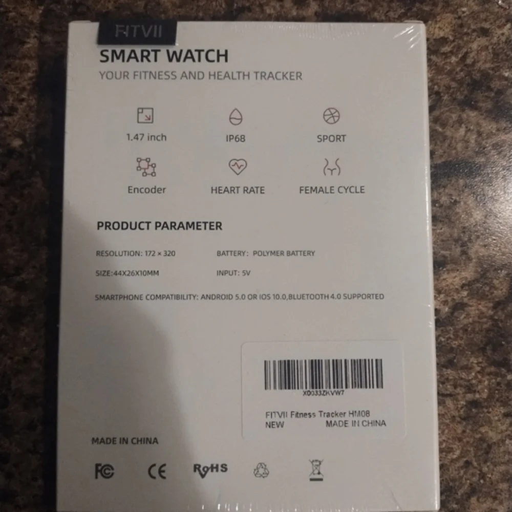 FITVII HM08 Pink Smart Watch 1.47