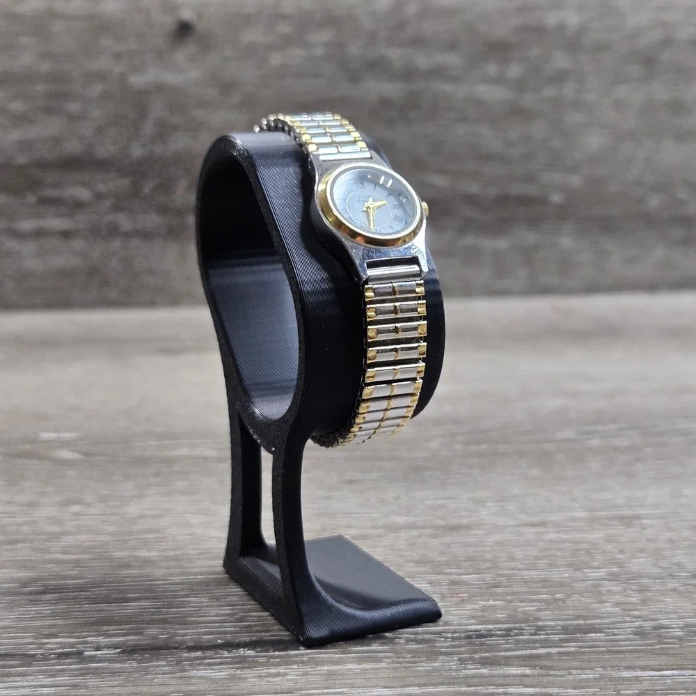 Anne Klein‎ II Two Tone Stainless Steel Women's Round Quartz Watch  6.5