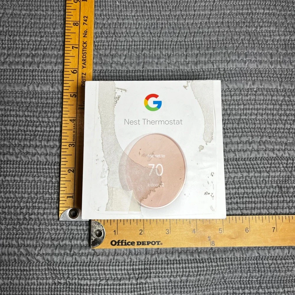 Google Nest Thermostat Smart WiFi Programmable Sand‎ G4CVZ No Bracket/Cover
