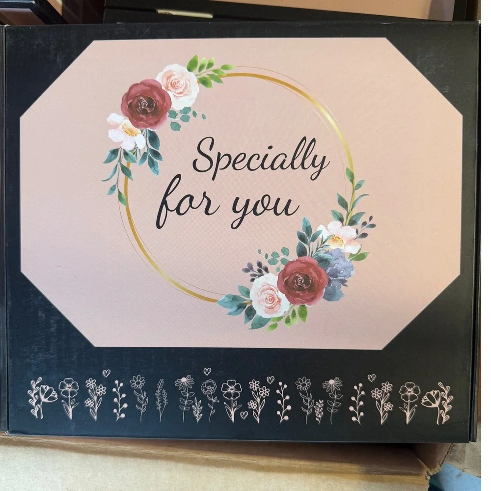 Best Grandma Ever Rotating Picture Frame 4x6 Double Sided Floating Wood Gift Box
