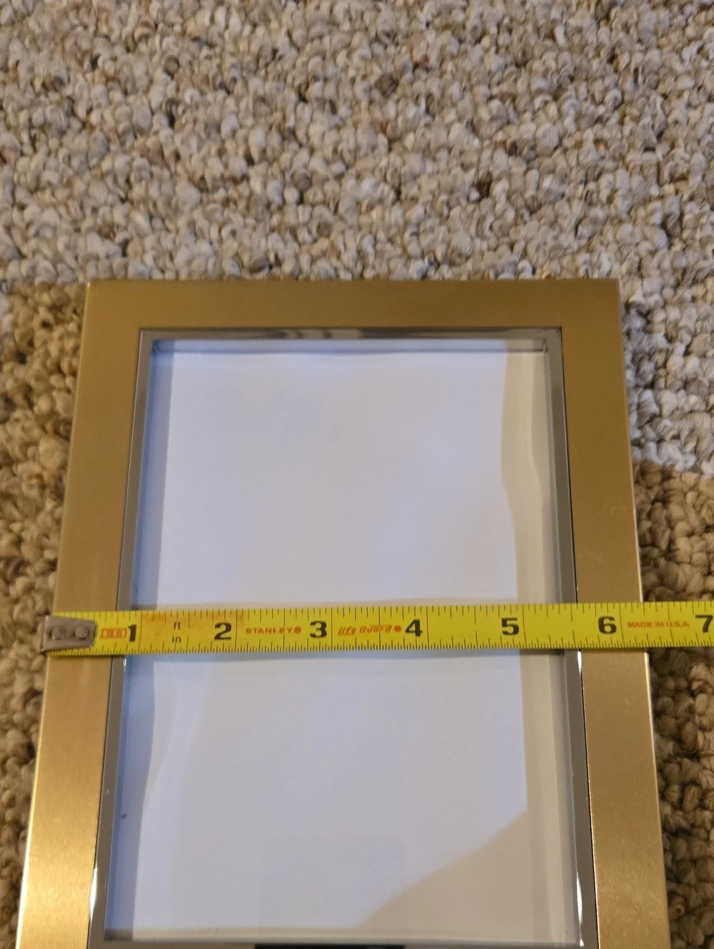 Brushed Brass & Silvertone Frame - 4.5