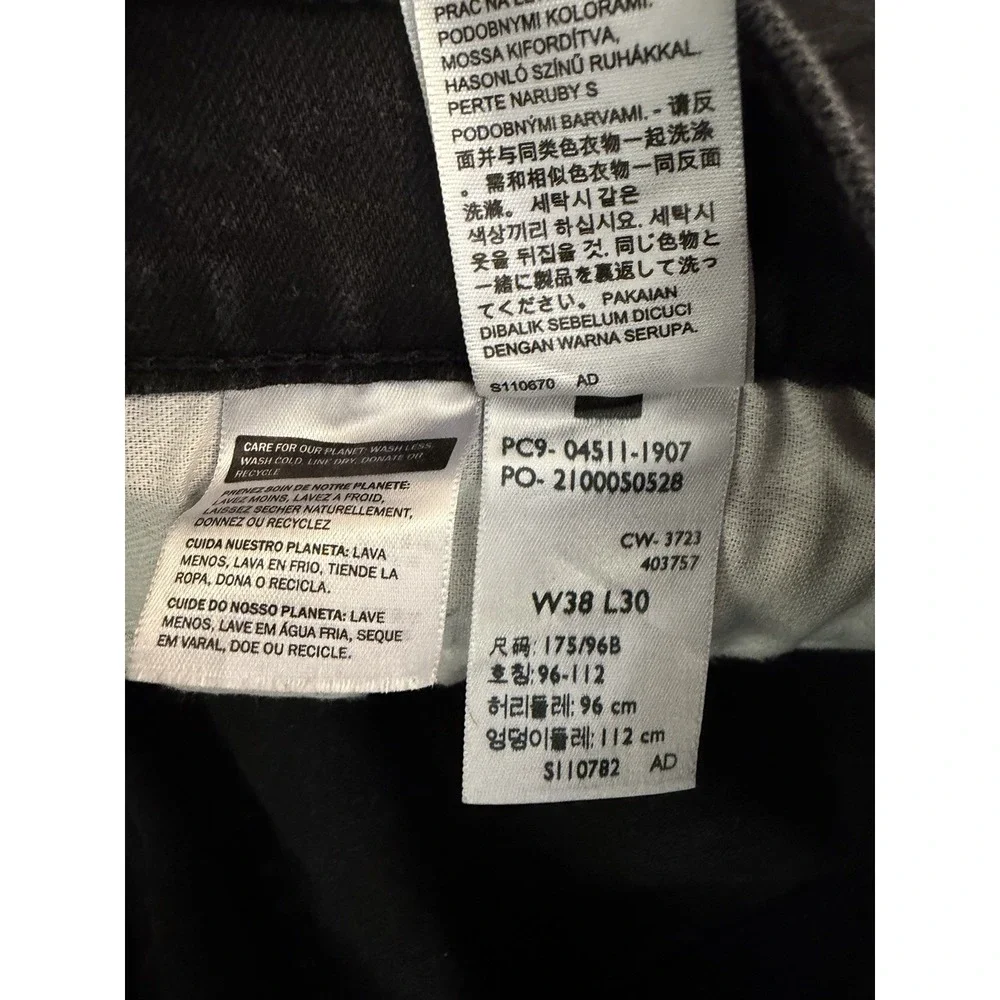 Levi's Men's 511 Slim Flex Fit Black Jeans 38x30