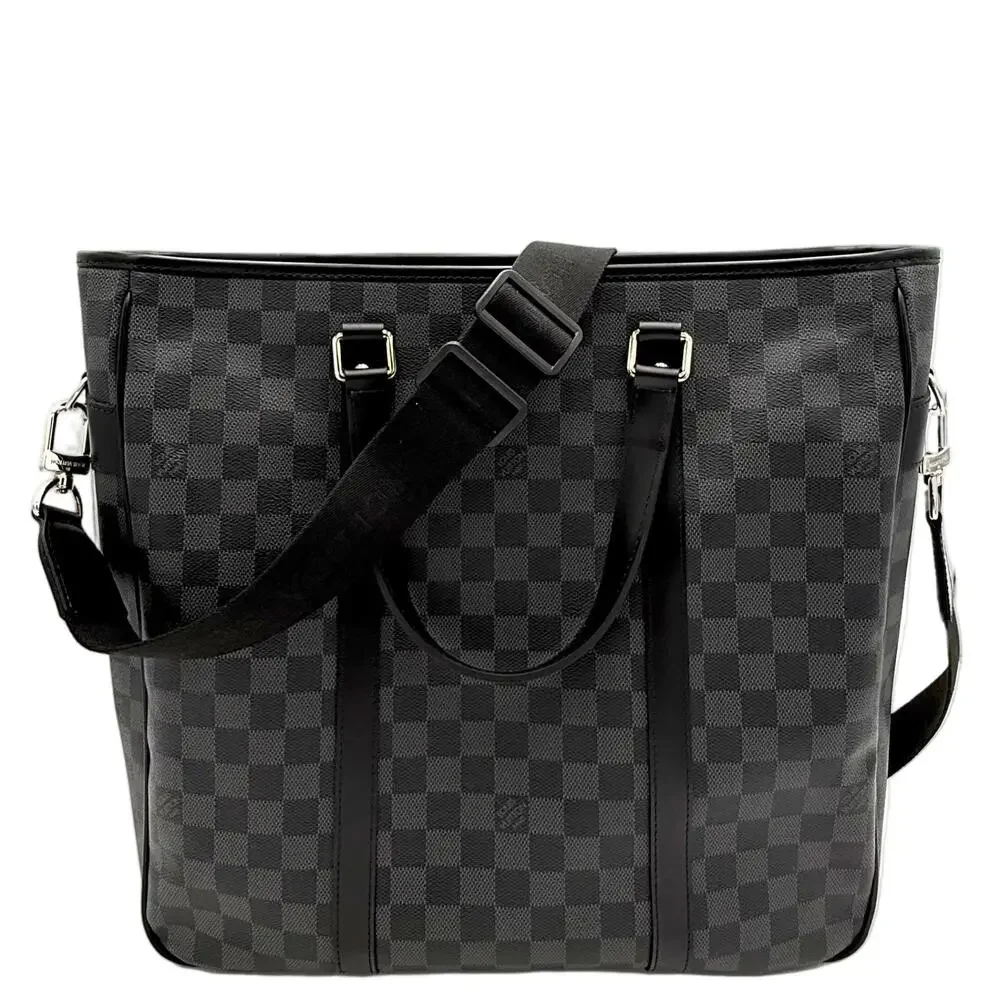 Tadao PM Damier Graphite Canvas Tote Bag