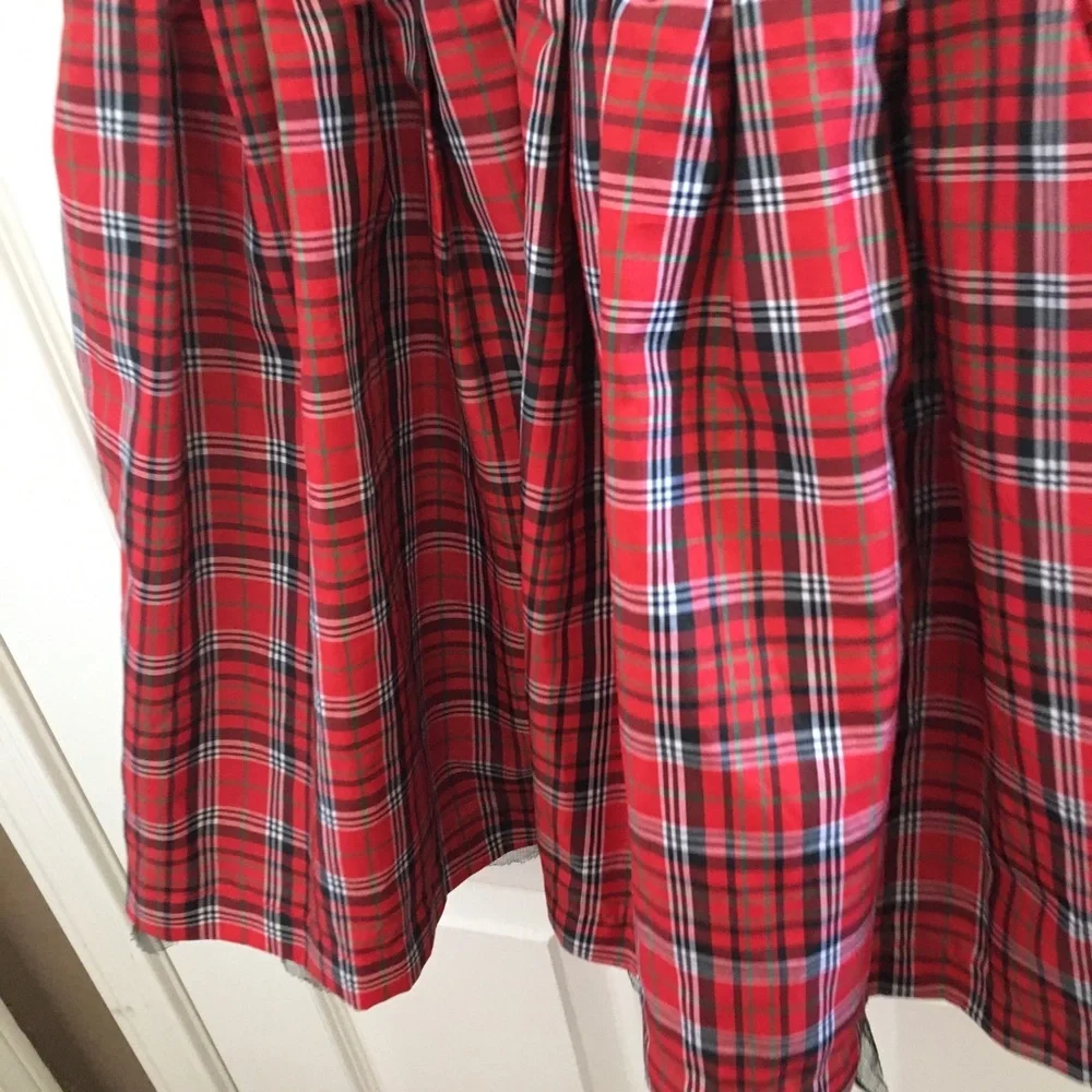 ellemenno girls tartan stretch