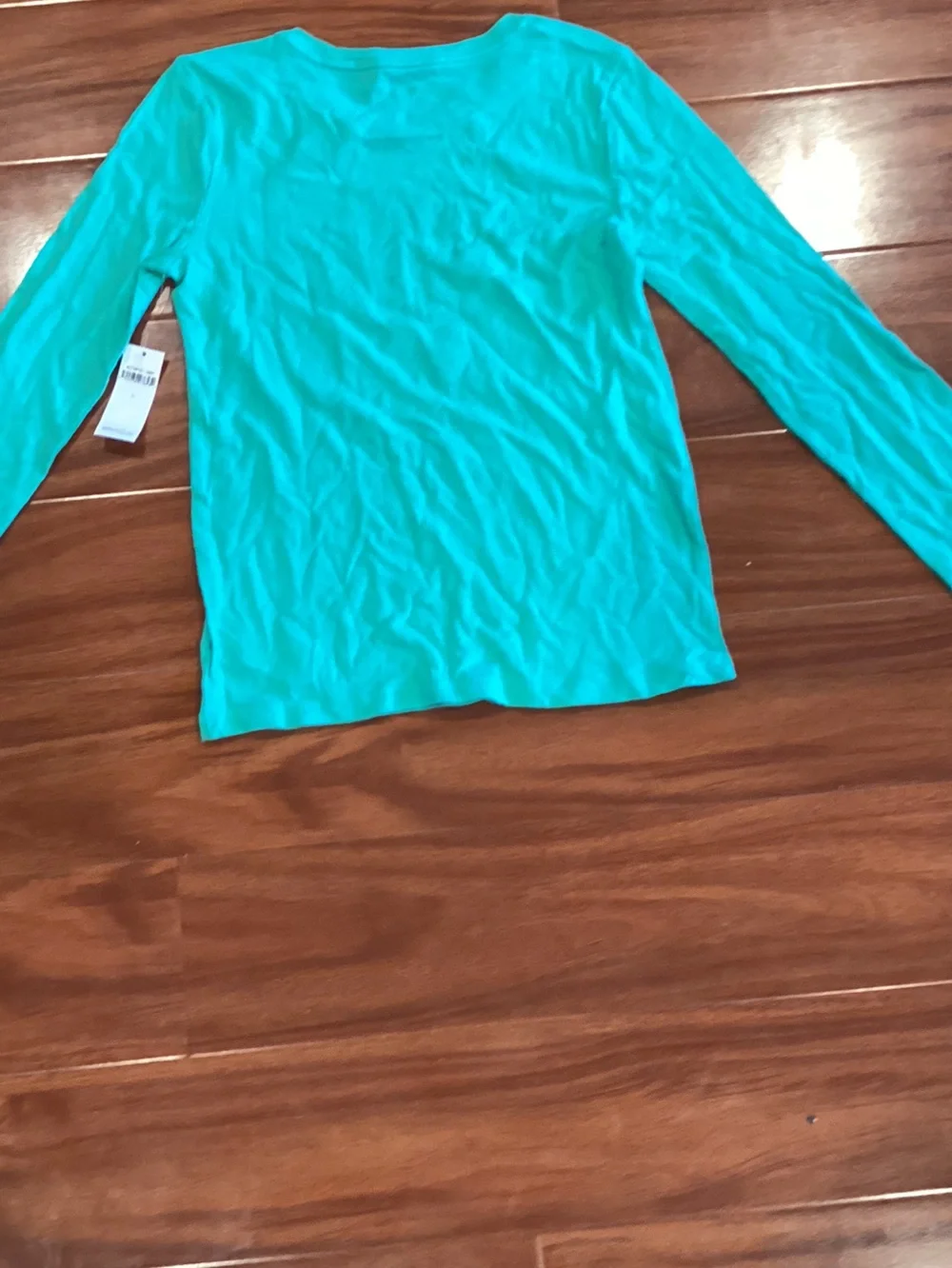 GAP Long Sleeve Tee in Teal Girls Size Large