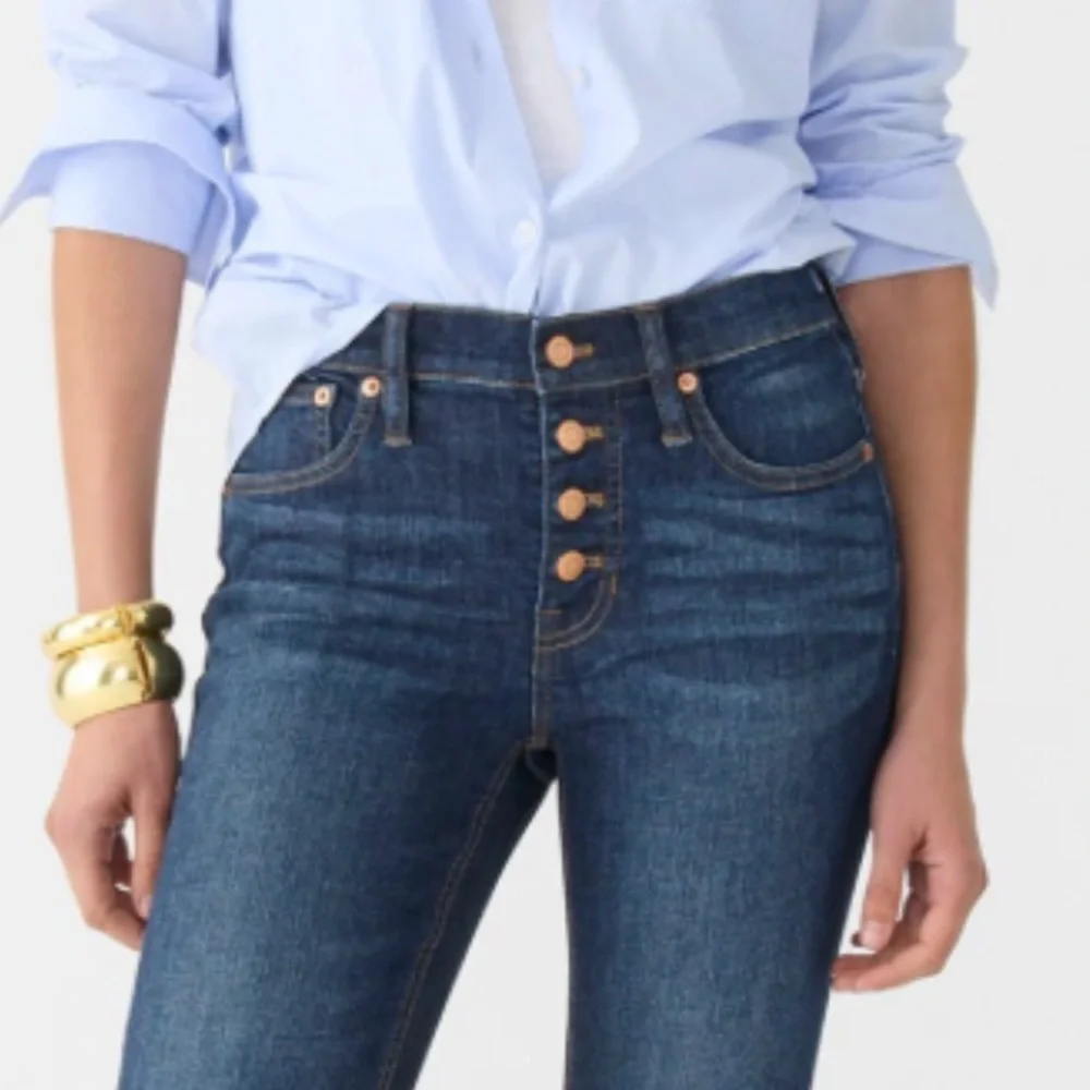 J. Crew Mid Rise Flare Crop Signature Stretch