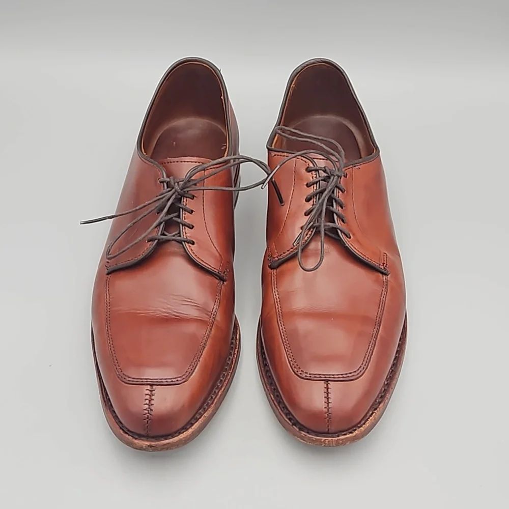 Allen Edmonds Delray Men's Brown Leather Split Toe Oxfords Shoes Size US 8 D