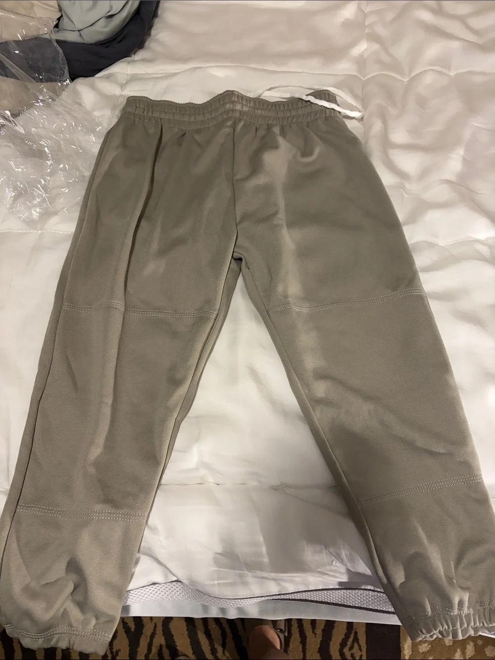 Gray Relaxed Drawstring Baseball Pants - Medium NWT