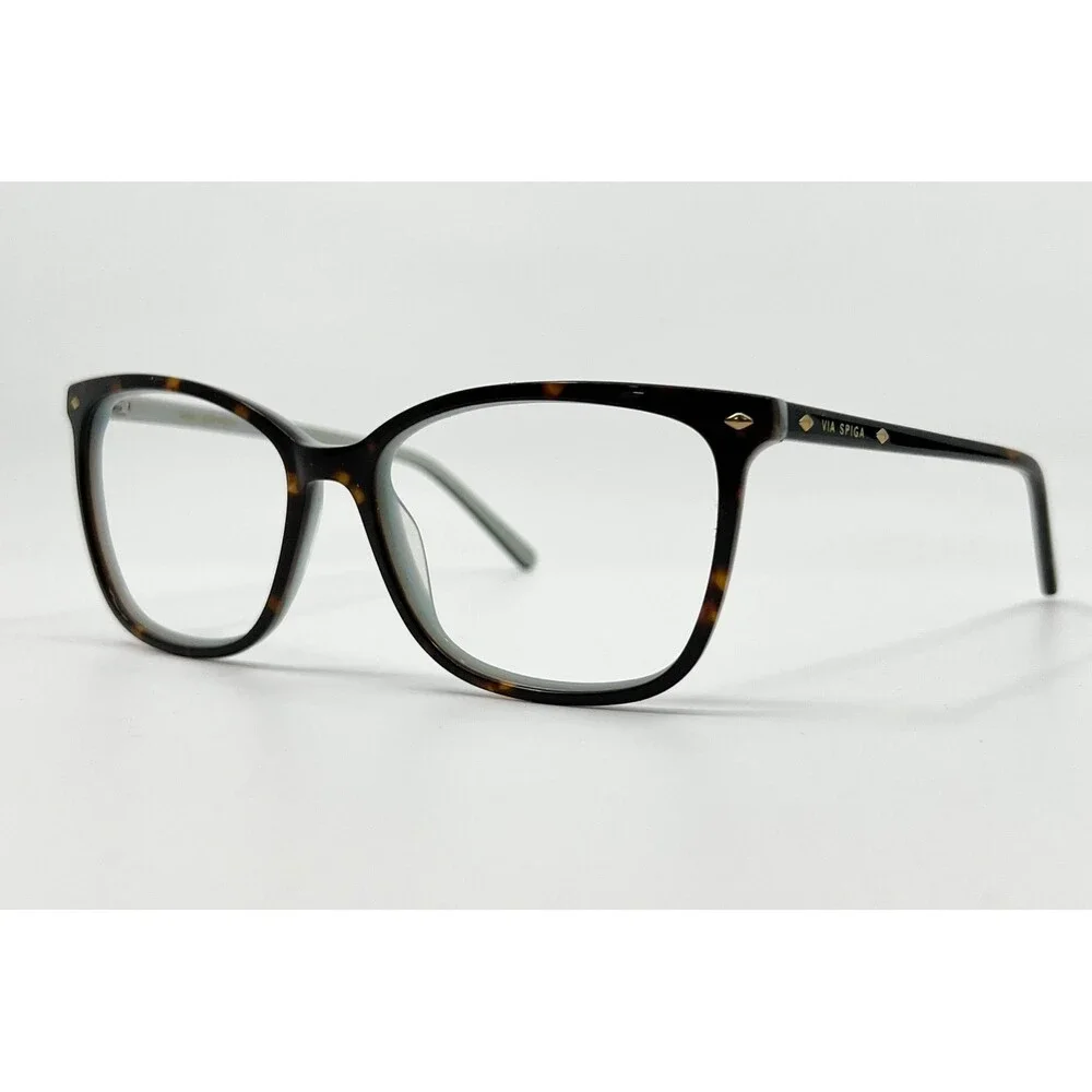 Via Spiga Eyeglasses Frames Womens Brown Tortoise Square 53-16-140
