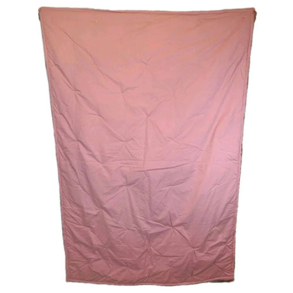 Lap Quilt Top Handmade Wall Hanging, Lap Throw, Table Throw Pink 67X45in Cottage