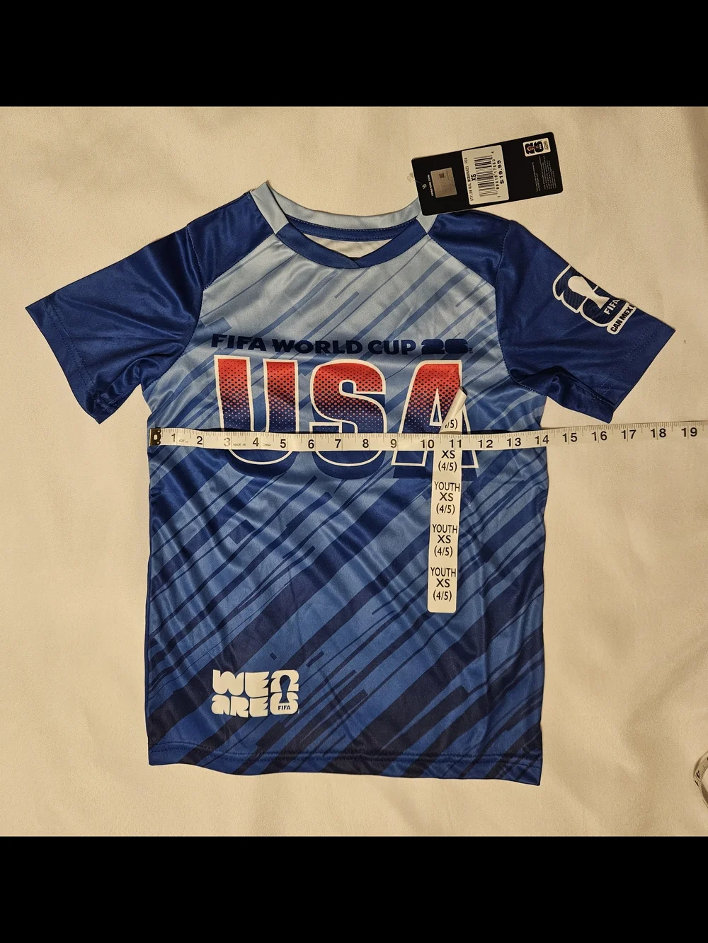USA Youth Blue Soccer Jersey Tee - World Cup Inspired
