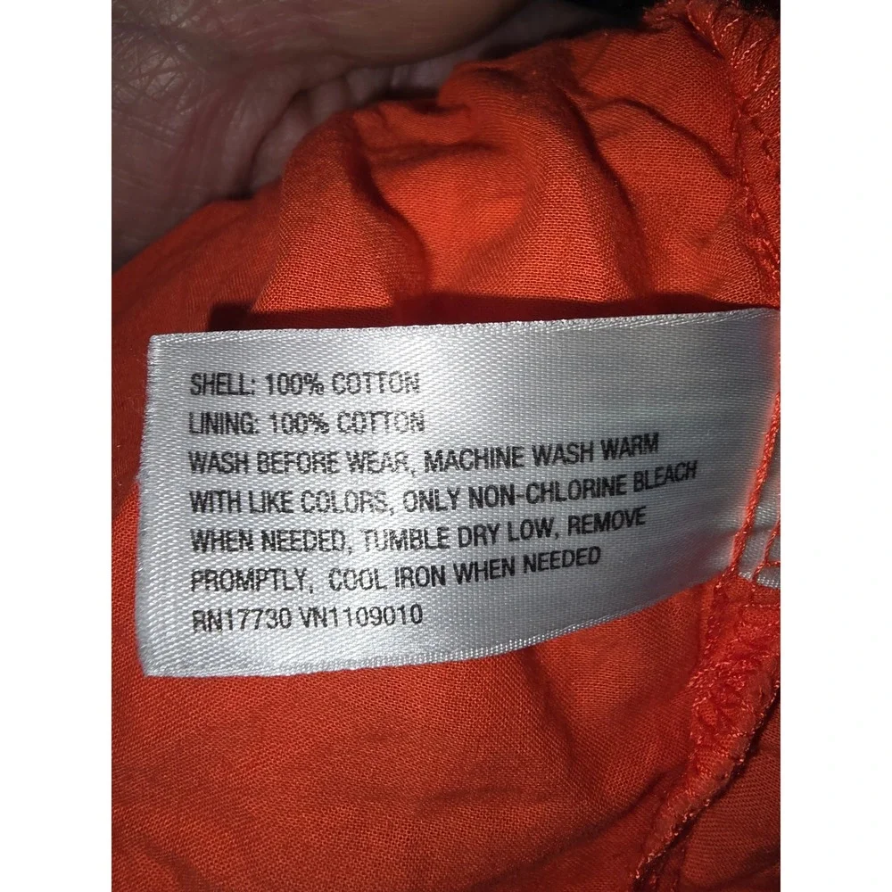 Genuine Baby OshKosh‎ Girls Orange White Floral Tiered Ruffle Skirt 0-3M Cotton