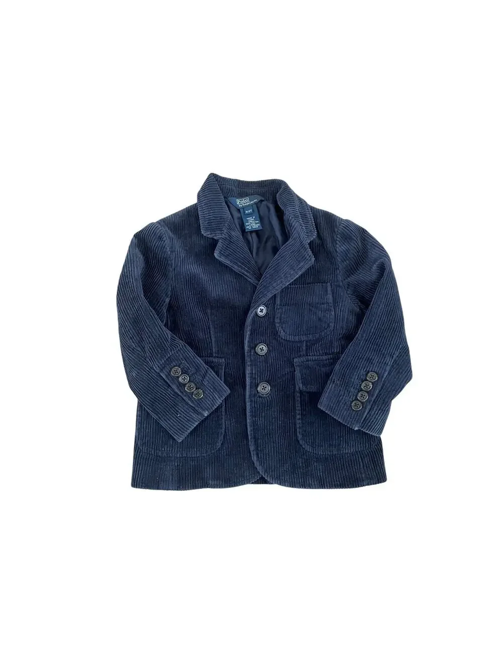 Polo Ralph Lauren Boys Corduroy Blazer Navy‎ Preppy Sport Coat 3T