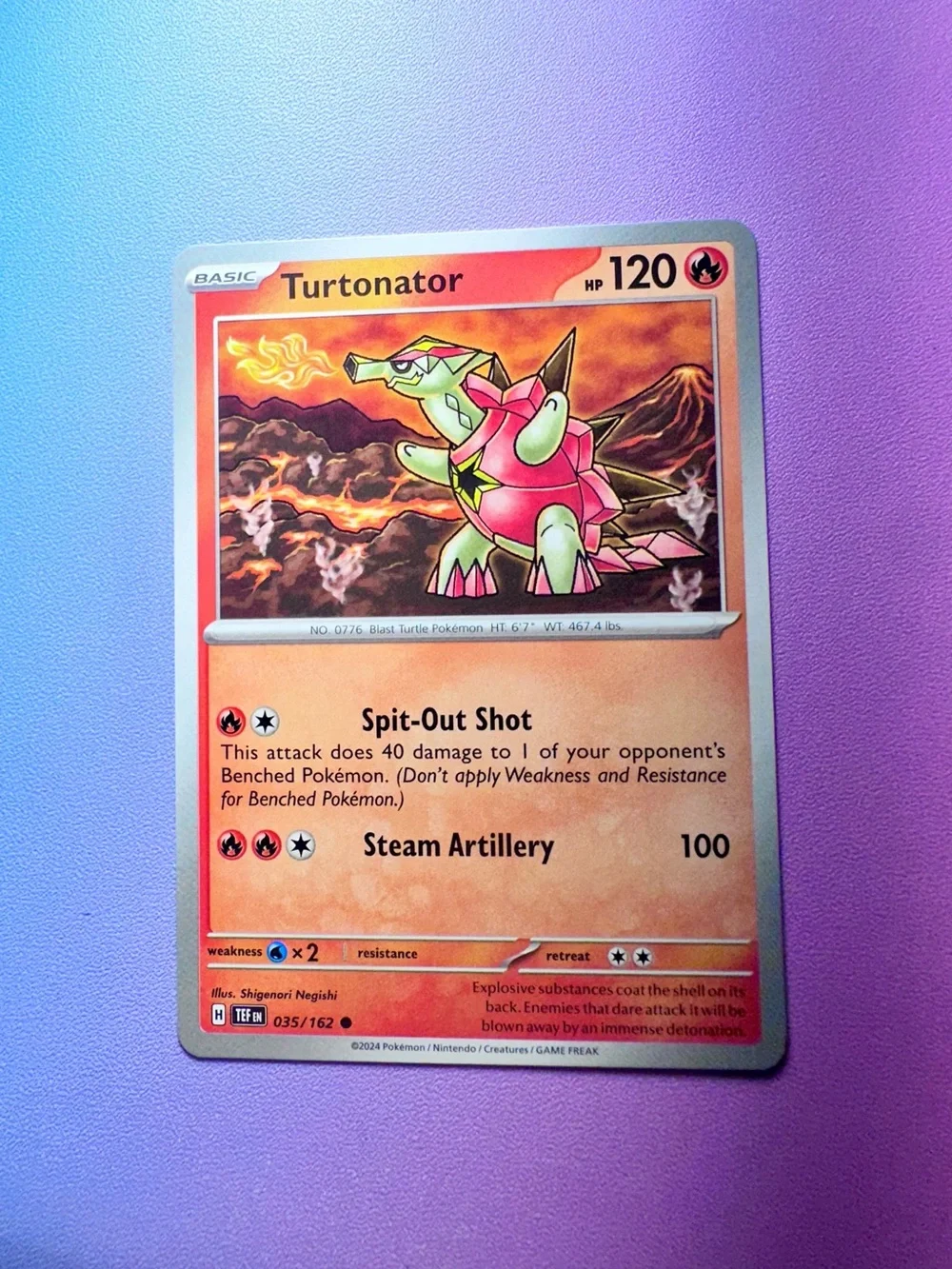 turtonator - 035/162 (common) — pokémon: temporal forces