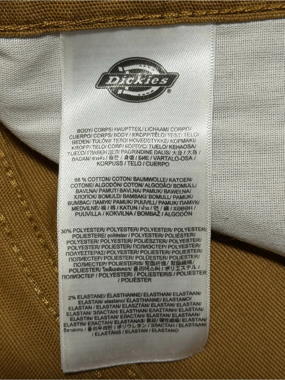 Dickies Flex Pants Reg Fit 2X Stronger 40X32 Tough Max Straight Leg Brown Canvas