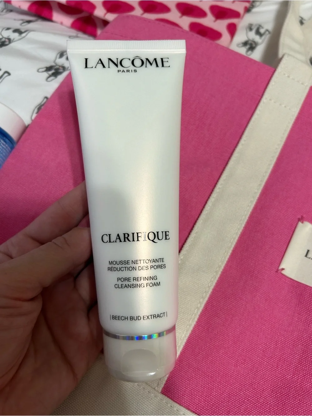 Lancome pink bag