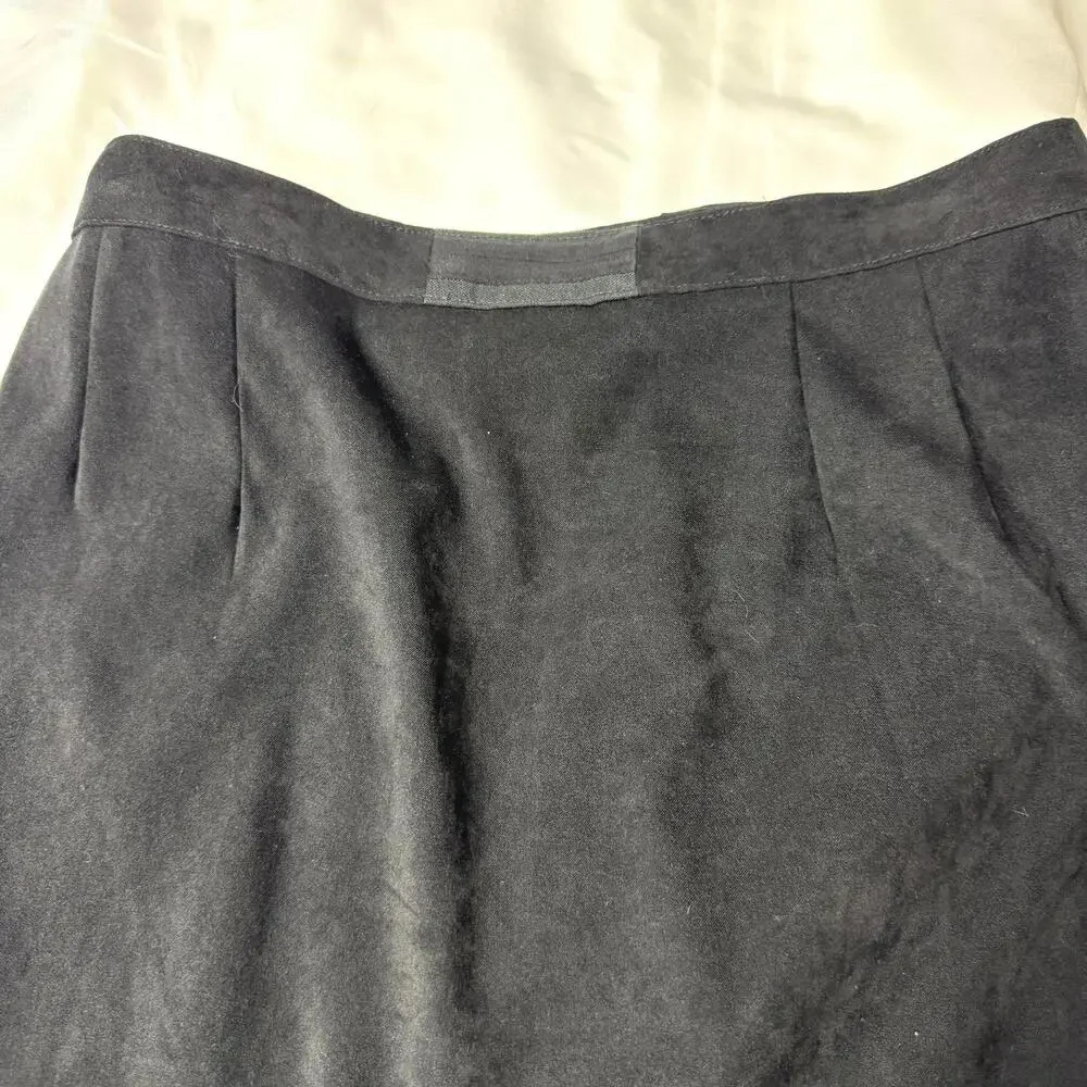 Vintage Women's Joan‎ Leslie Black Pencil Skirt Size 6P