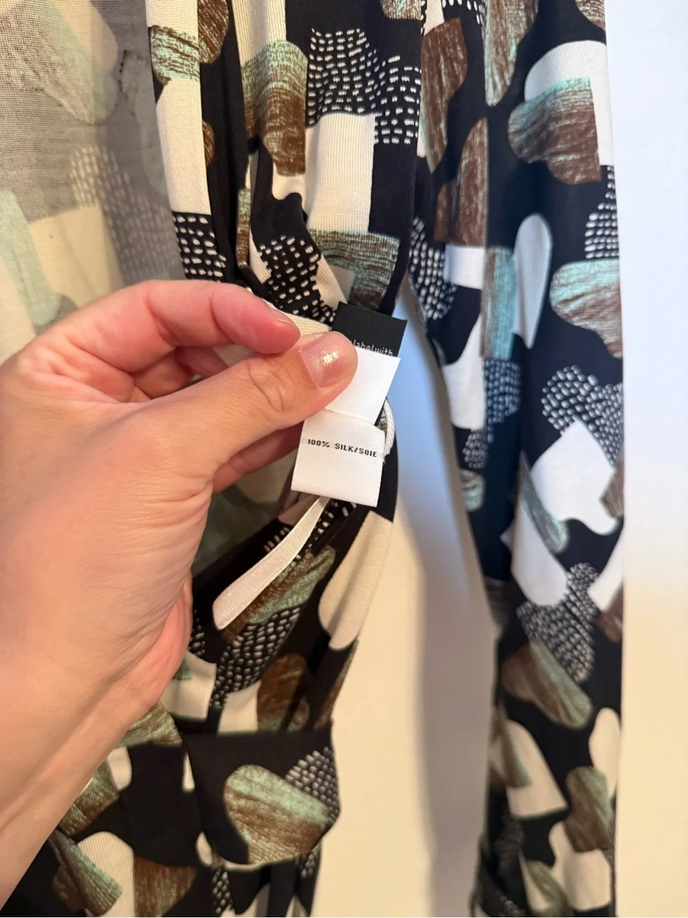 Diane Von Furstenberg 100% Silk New Jeanne 2‎ Dress in Grand Piano Jade Print