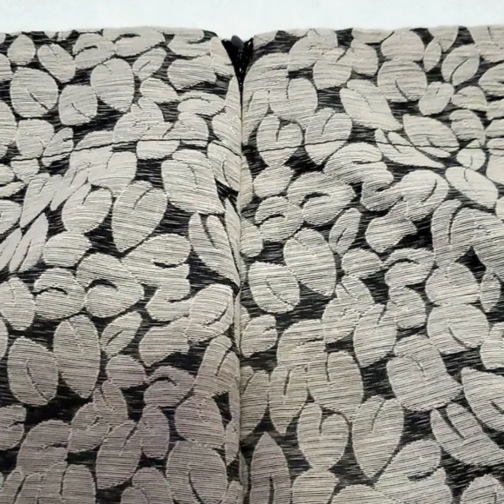 J. Crew Grayish Leaves Botanical Casual Career Pencil Mini Skirt 8