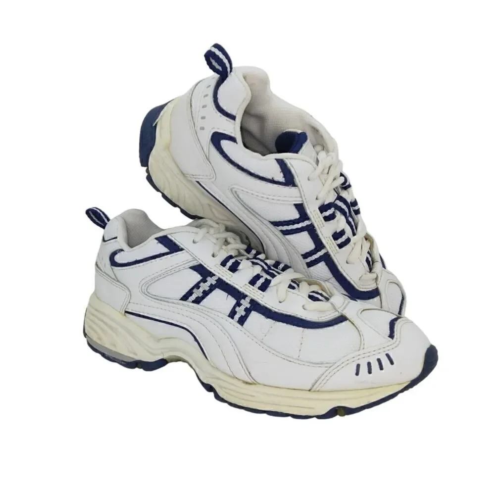 Crosstrekkers Womens Pre-owned White w/Blue Accents Running Sneakers - sz. 7 1/2