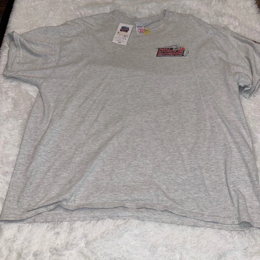 Gildan T-Shirt Mens 2XL Gray Excellent 2015 Biketoberfest Daytona Graphic Tee