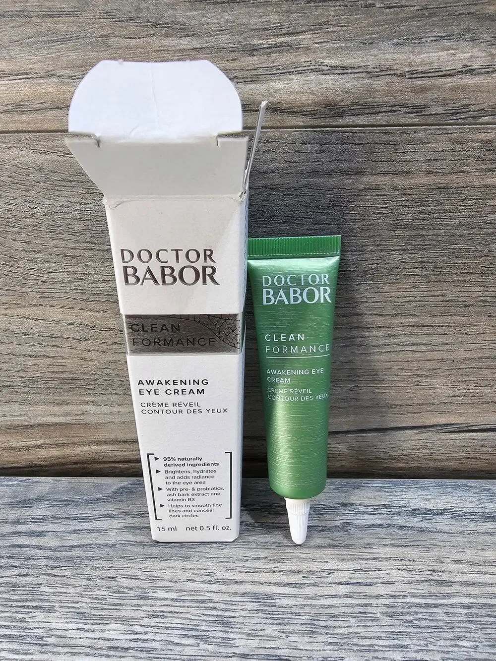 Babor Clean formance Awakening Eye Cream Full Size .5oz/15ml
