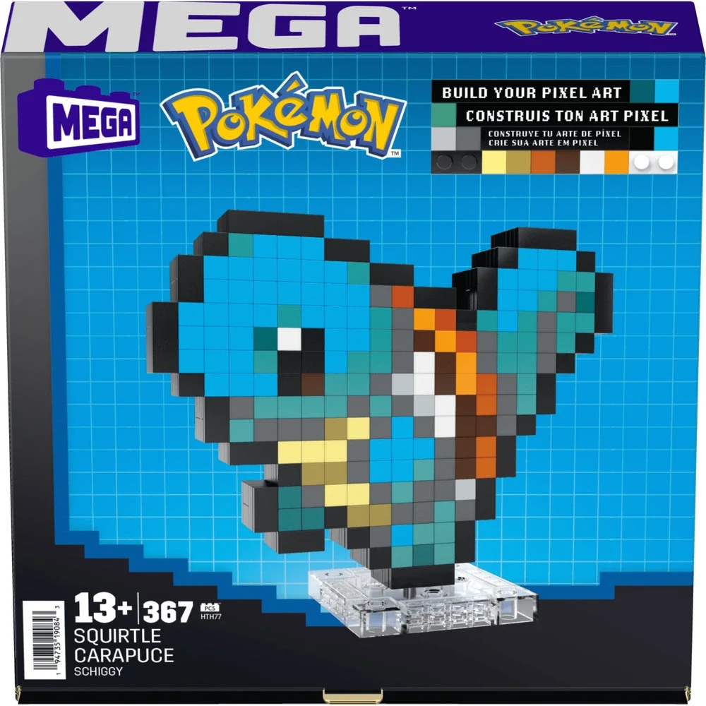 MEGA Pokemon Squirtle Building Toy Kit 367 Pieces New Sealed RETIRED