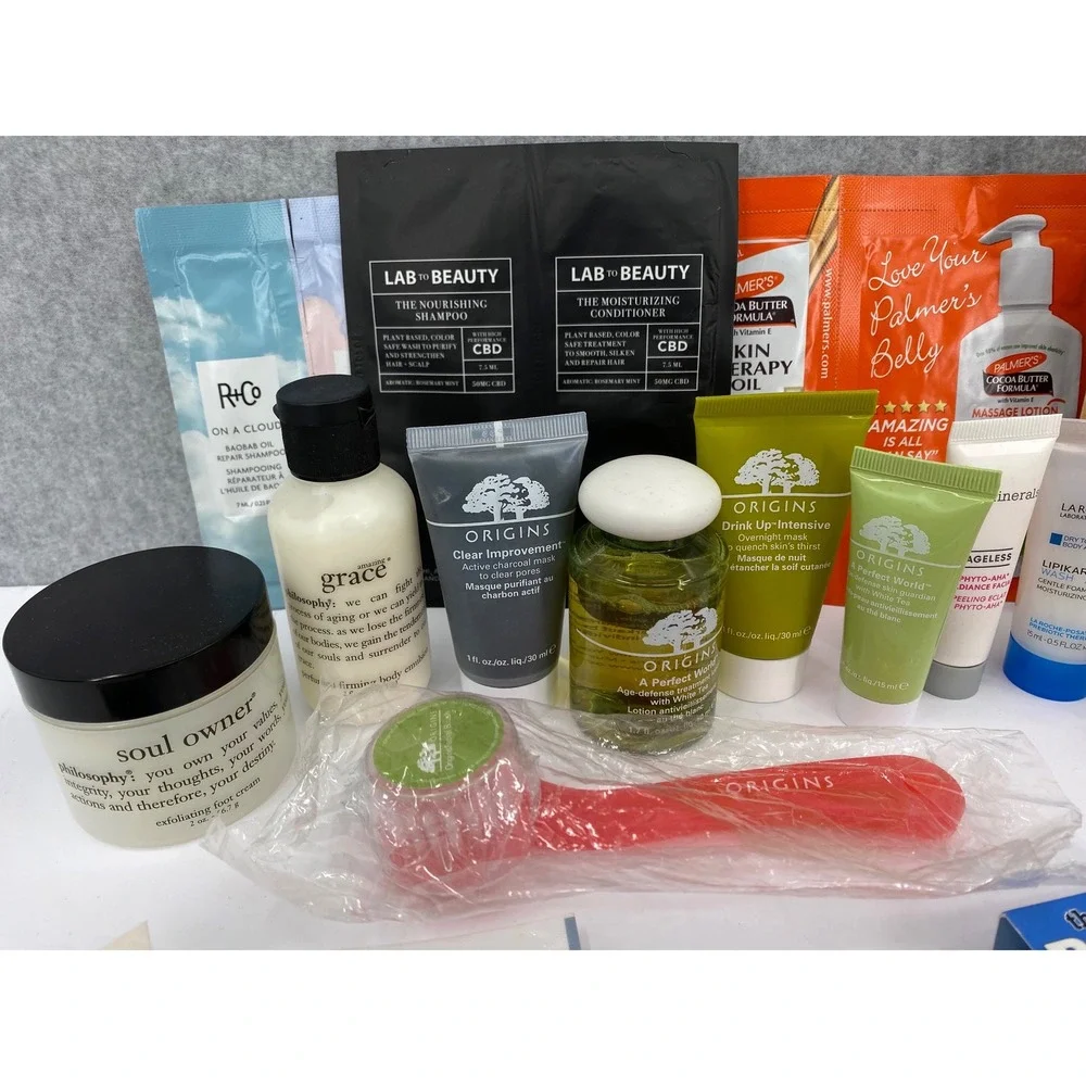Luxury‎ Beauty Skincare Sample Lot Hanacure Origins Philosophy Biossance New