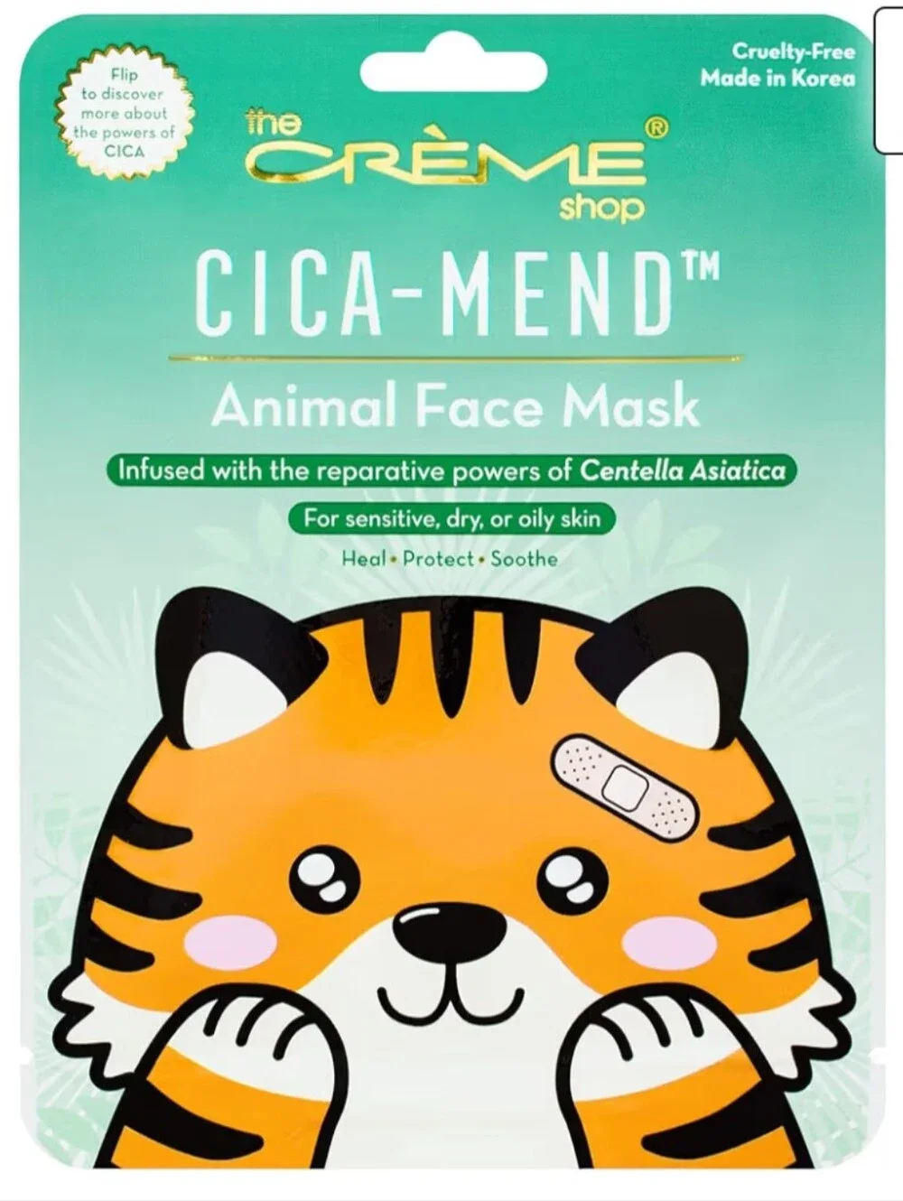 ❤️ Crème Shop 3 Cica-Mend Masks K-Beauty Korean Skincare Centella Asiatica
