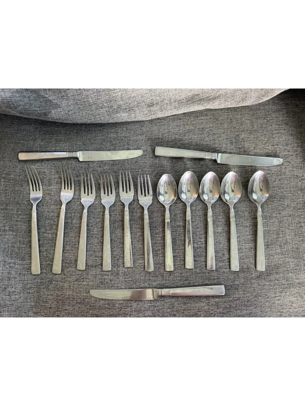 Reed & Barton Castlegate Stainless Flatware 13pc Lot Knives Forks Spoons