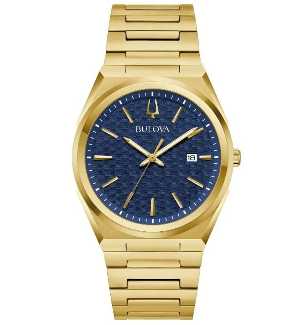 Bulova Classic Gold Stainless Steel Quartz Men's Watch 39mm 97B233 MSRP $425