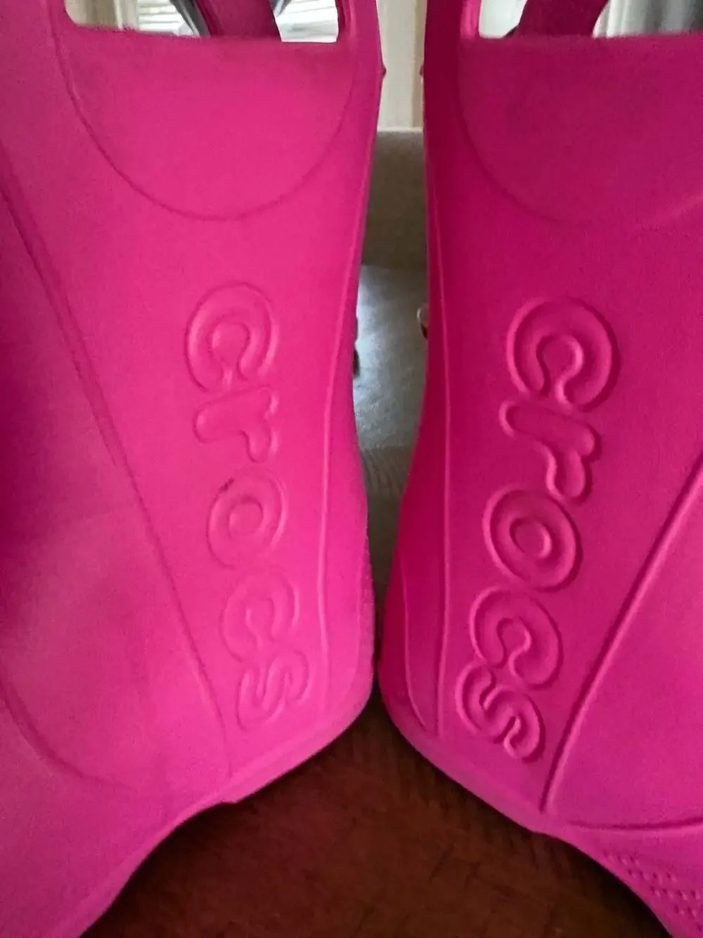 Crocs Handle It Rain Boots Youth Size J3 Pink 12803