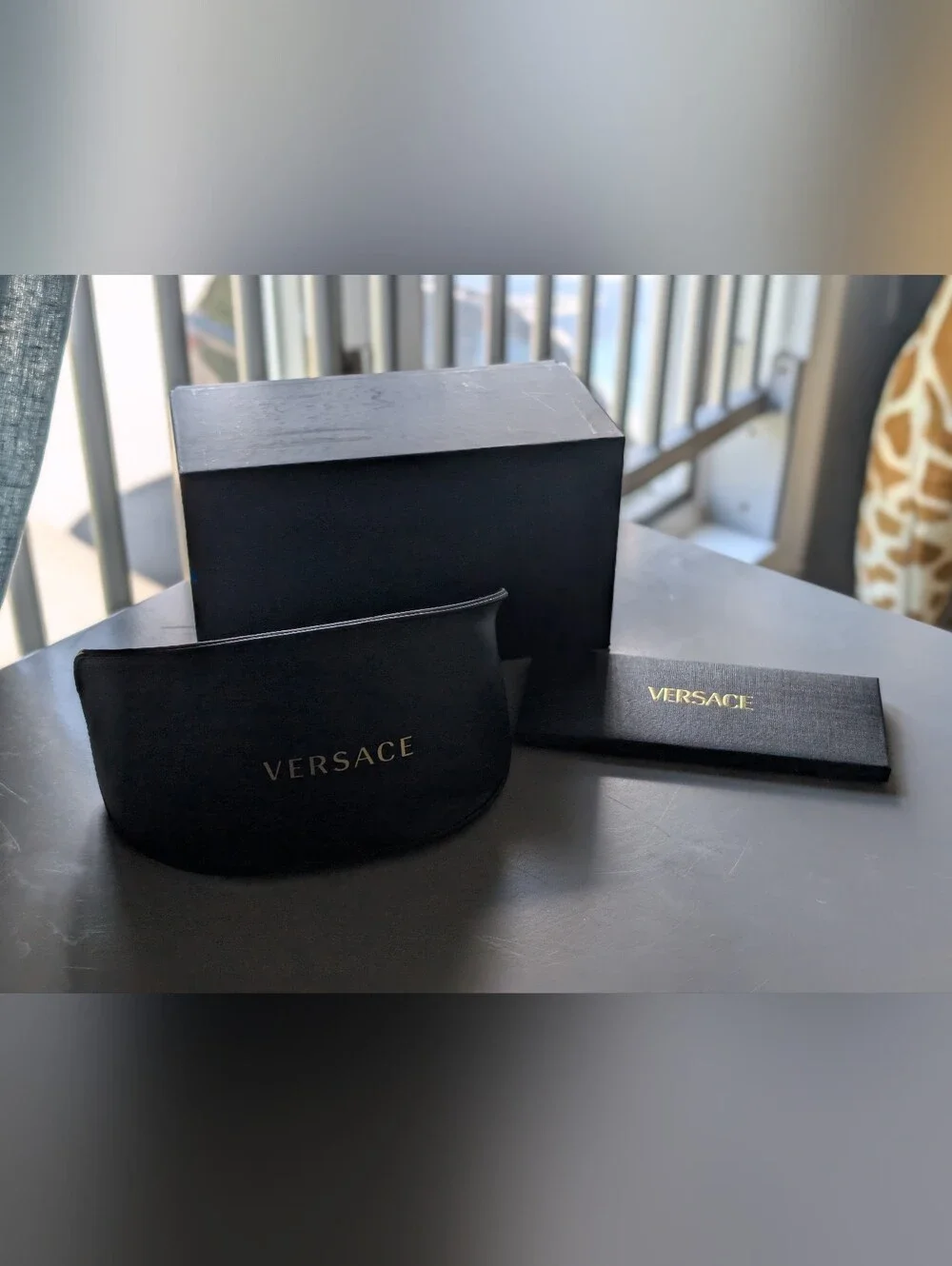 NWT Versace VE4461 GB1/87 Black Shield Sunglasses Interchangeable Lens Full Set