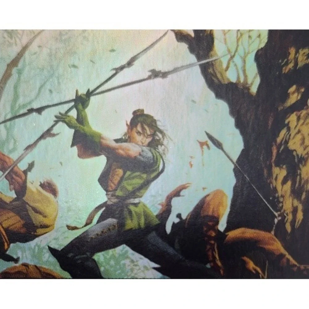 MTG FOIL Elvish Warrior‎ 9th Edition 240 BK Edge Christopher Moeller BG.1WA1902