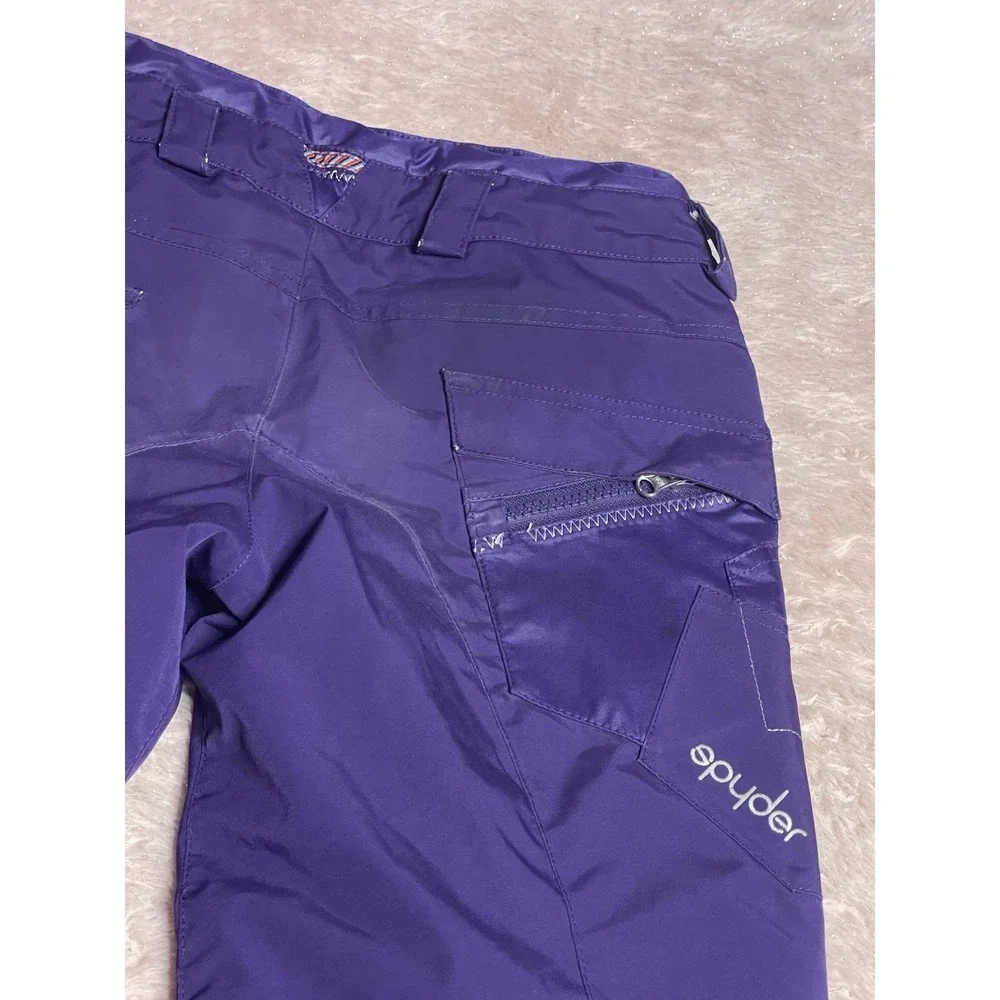 Spyder Kids Snow Pants Size 12 Purple Winter Outdoors Grow-a-Longs‎ Ski Bin12