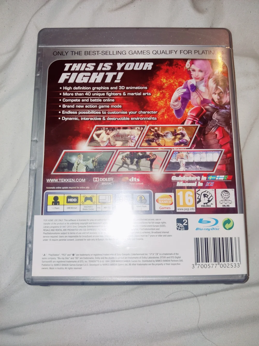 Ps3 authentic namco