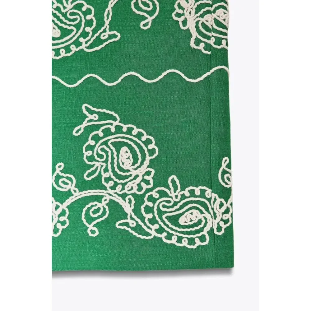 Zara green white