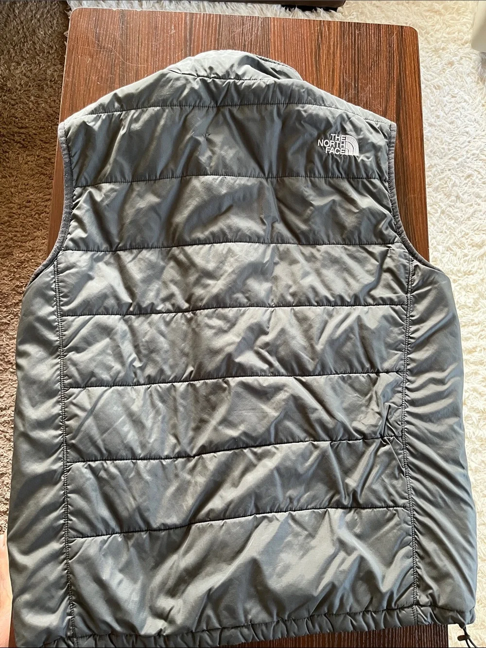 The North Face Men's Gray Quilted Insulated Vest