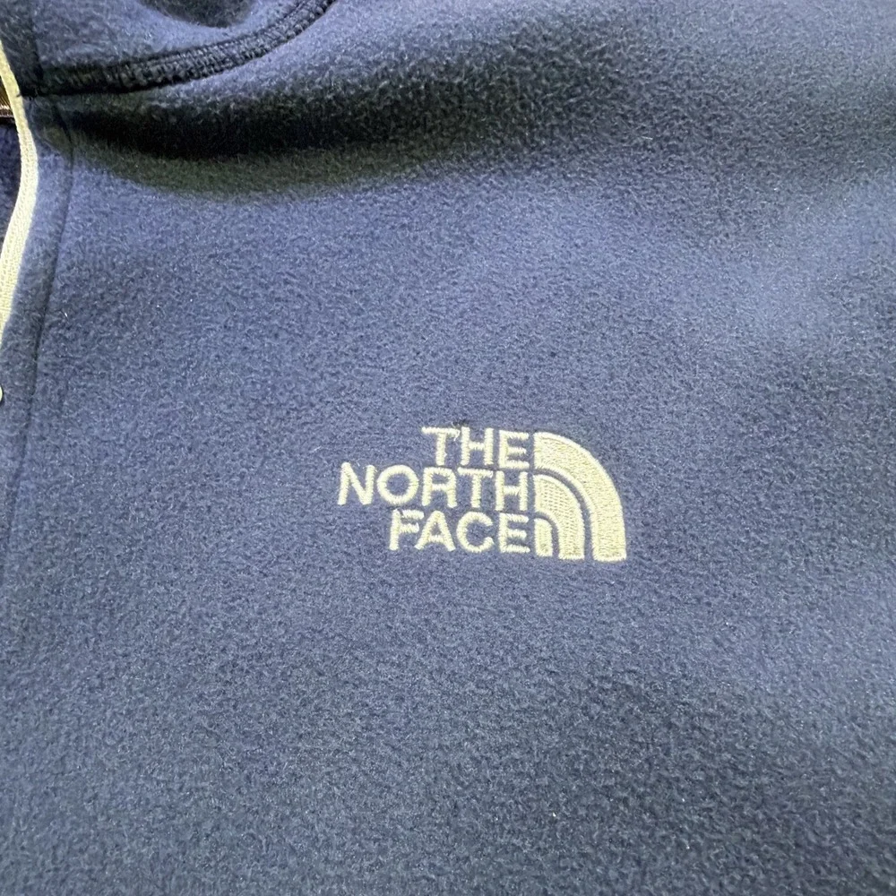 North Face Men's XL Blue Quarter Zip Fleece Pullover 00171