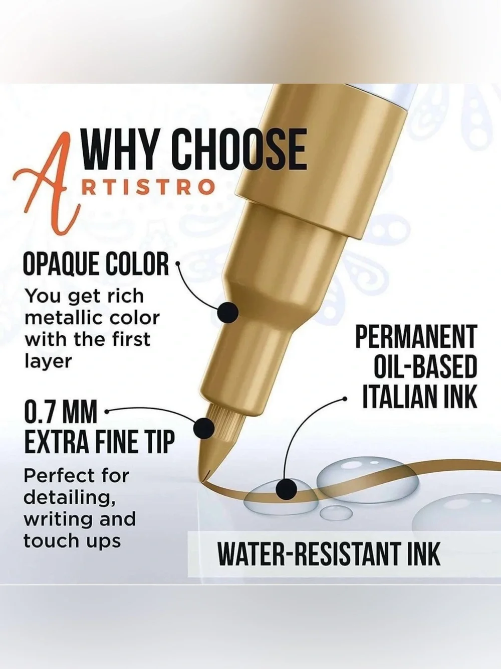 Artistro vibrant metallic