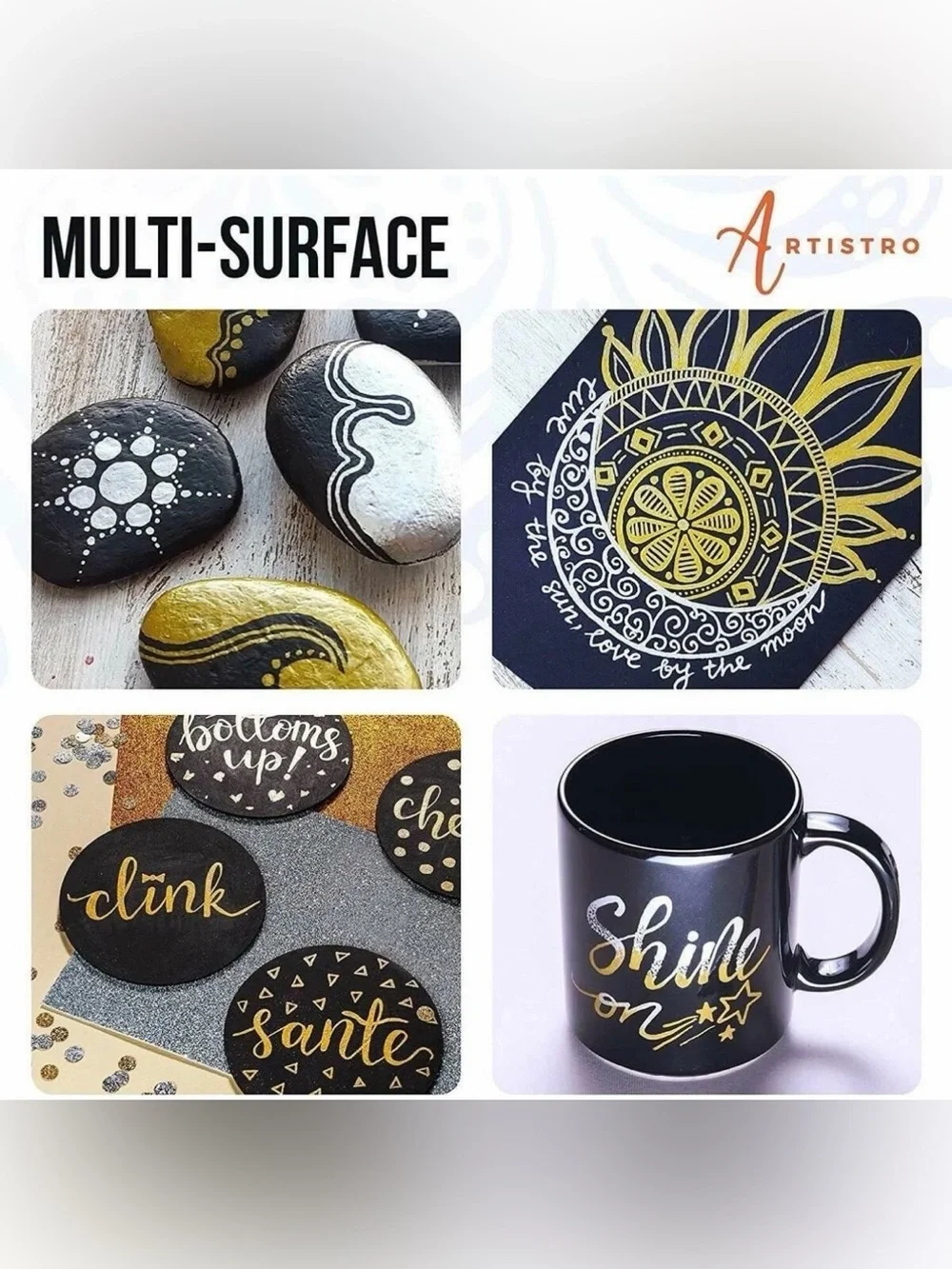 Artistro vibrant metallic