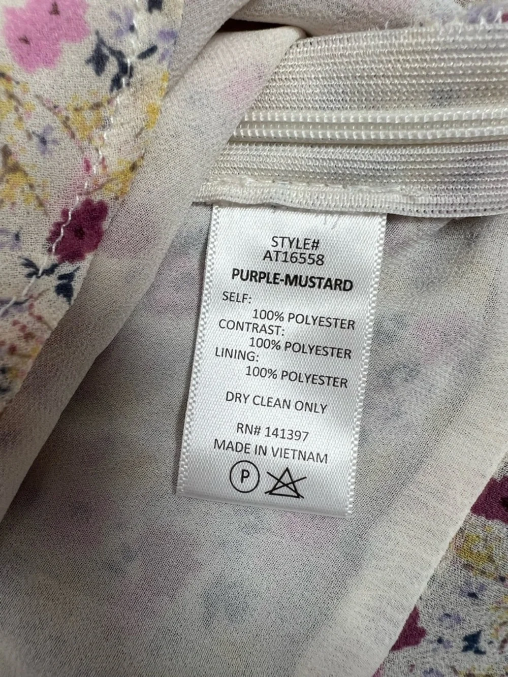 Astr label floral