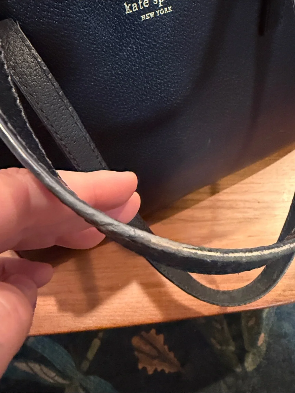 kate spade embossed cowhide