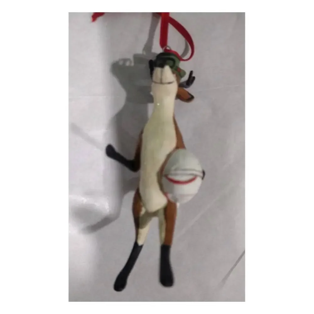 2005‎ Department 56 Reindeer Carrying a Goose Tree Ornament, In Original Box