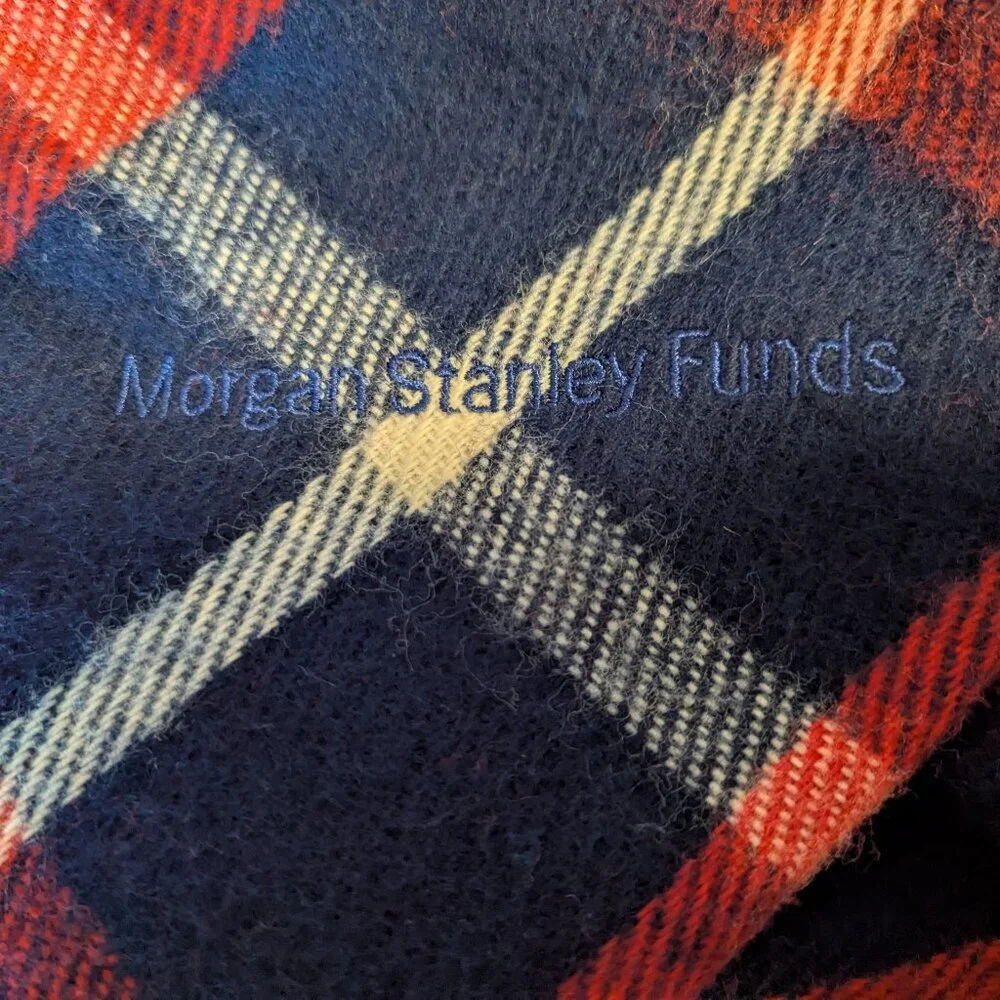 Vintage Faribo Faribault Woolen Mill Throw Blanket Stadium Lap‎ Plaid Preppy Red