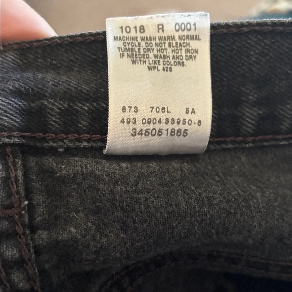 VTG Levi’s 505 Relaxed Fit Mens Jean Jorts Shorts Black Size 31X8” 100% Cotton