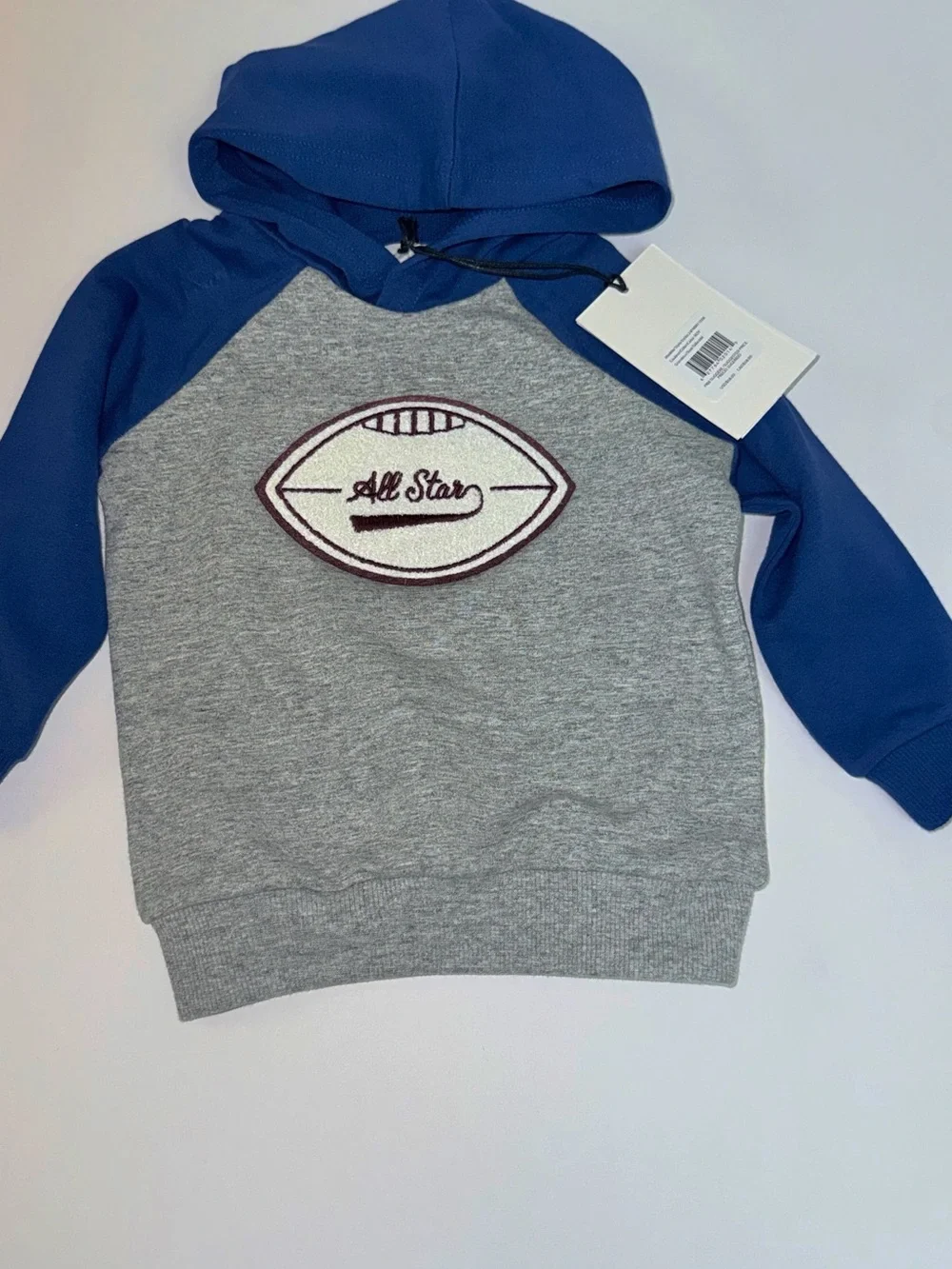Blue & Gray 'All Star' Kids Hoodie Set by