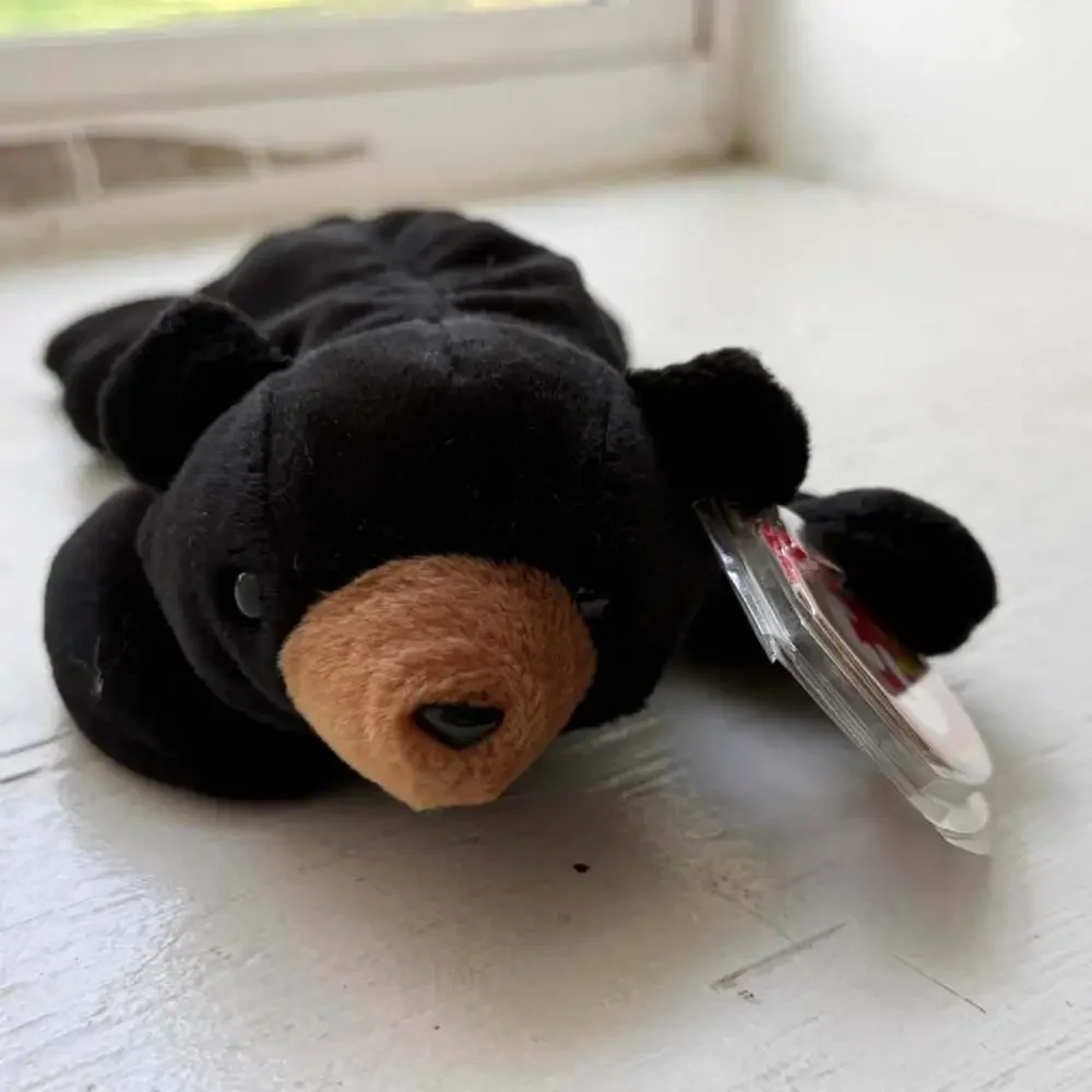 Ty 1990s Vintage Blackie The Bear Beanie Baby