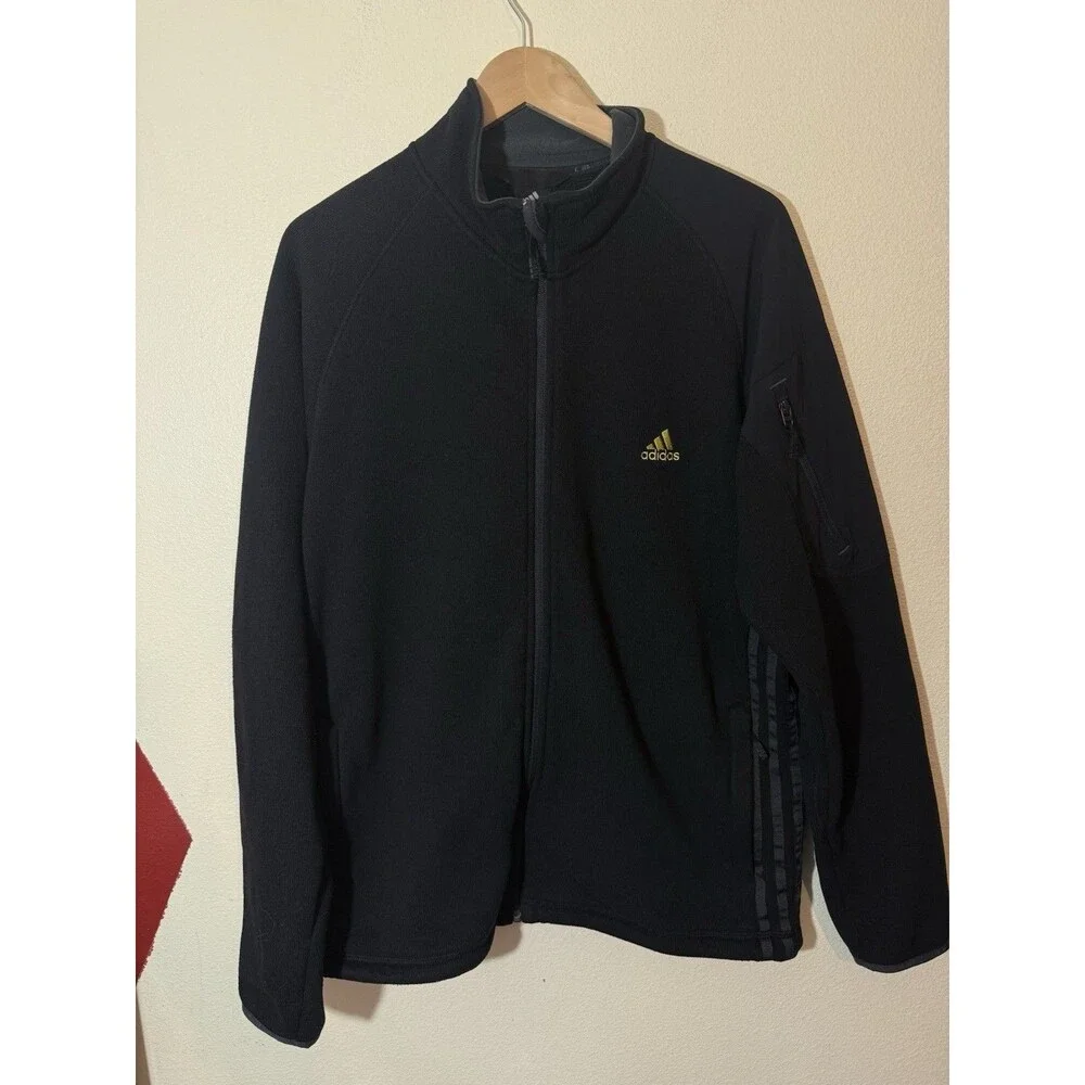 adidas Men's Full Zip Black Sweater / Sweatshirt - Size XL